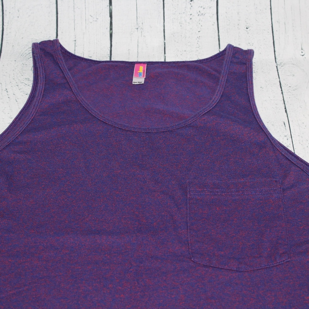Rainbow One Size Purple Speckled Pink Tank Top - Picture 5 of 8